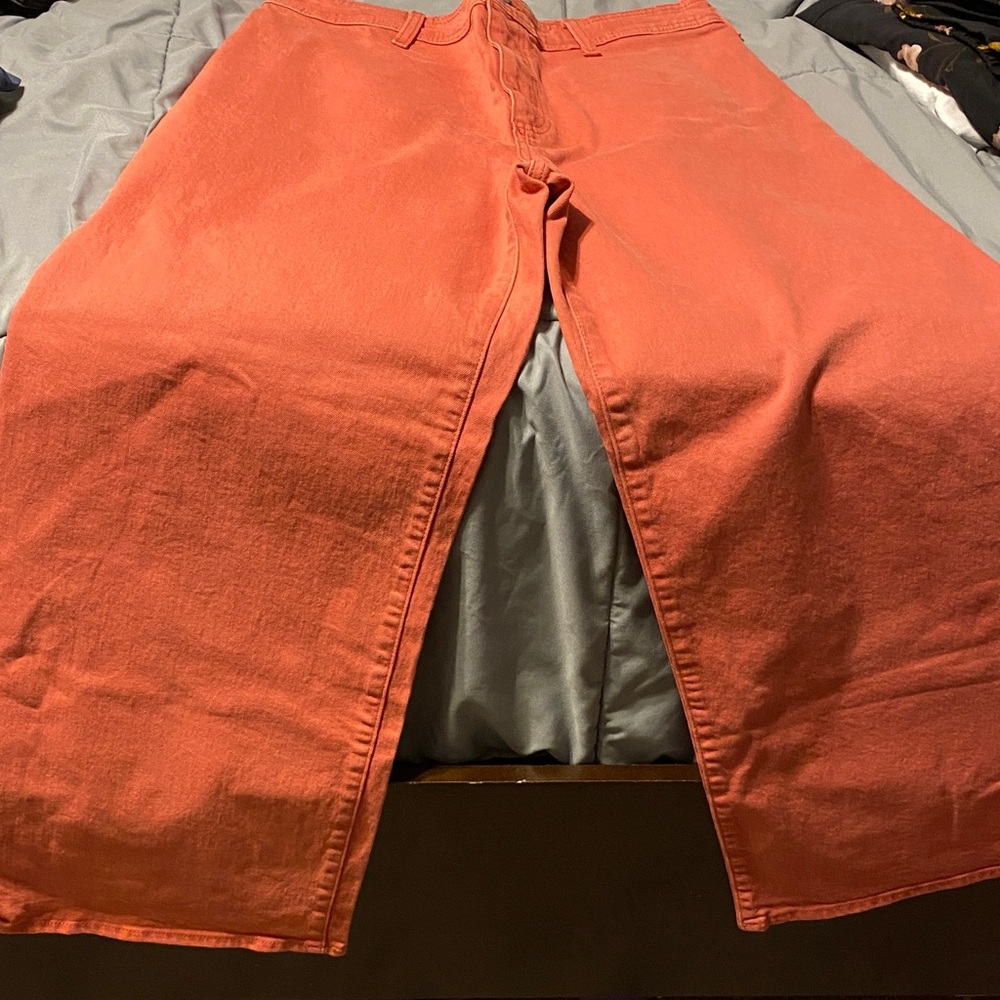 Universal Thread Rust Orange Wide-Leg Pants - Picture 2 of 5